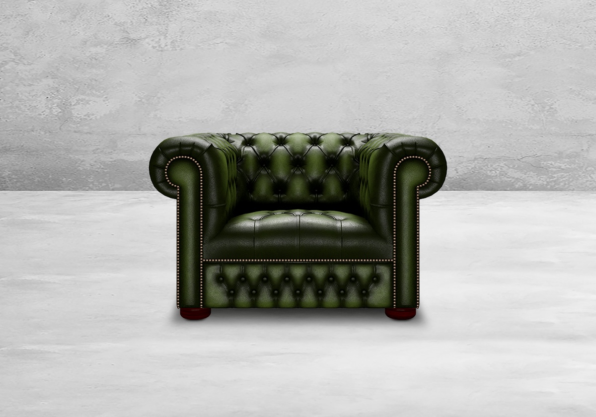 Linwood Chesterfield Sofa und Sessel – Bild 12